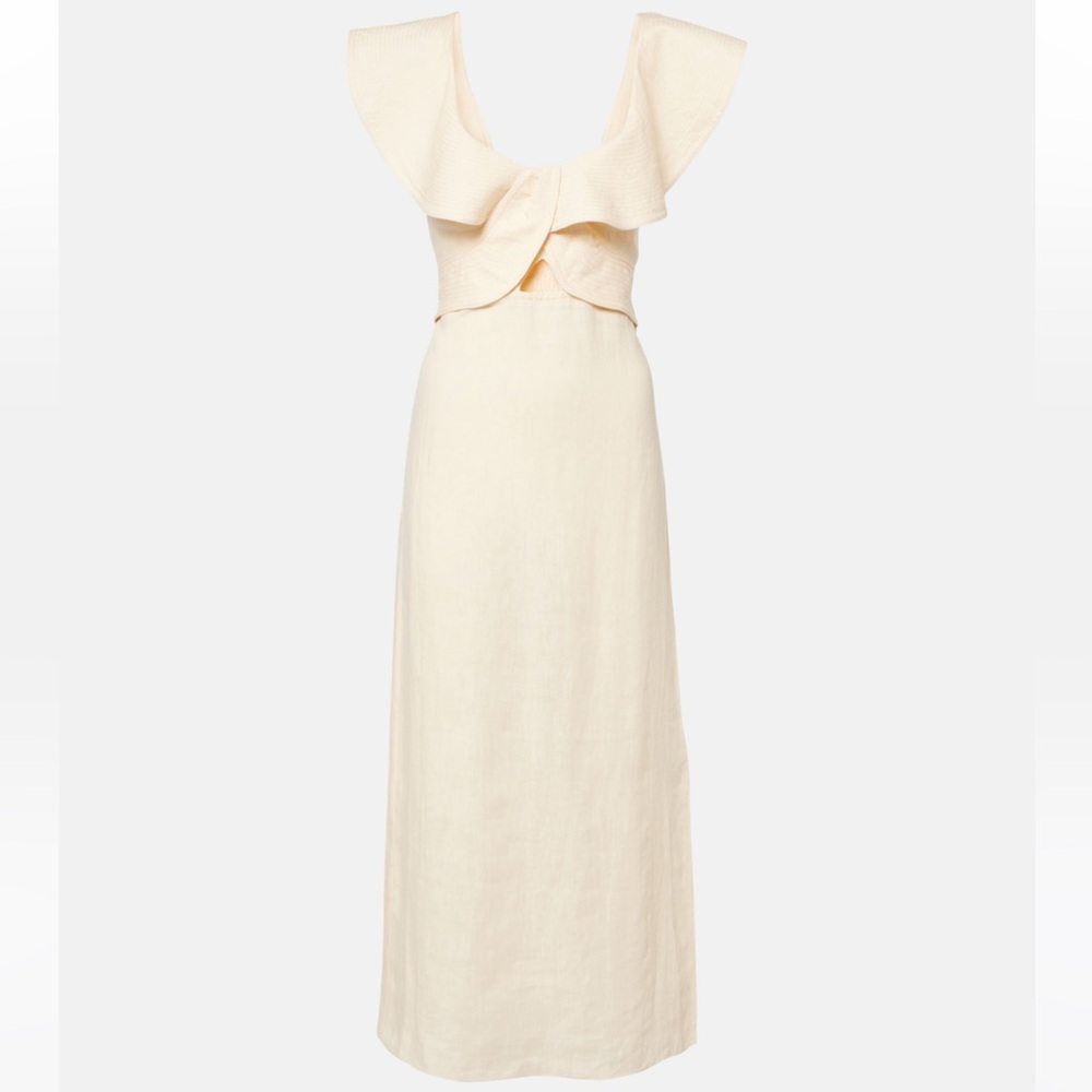 JOHANNA ORTIZ
Ruffled linen midi dress